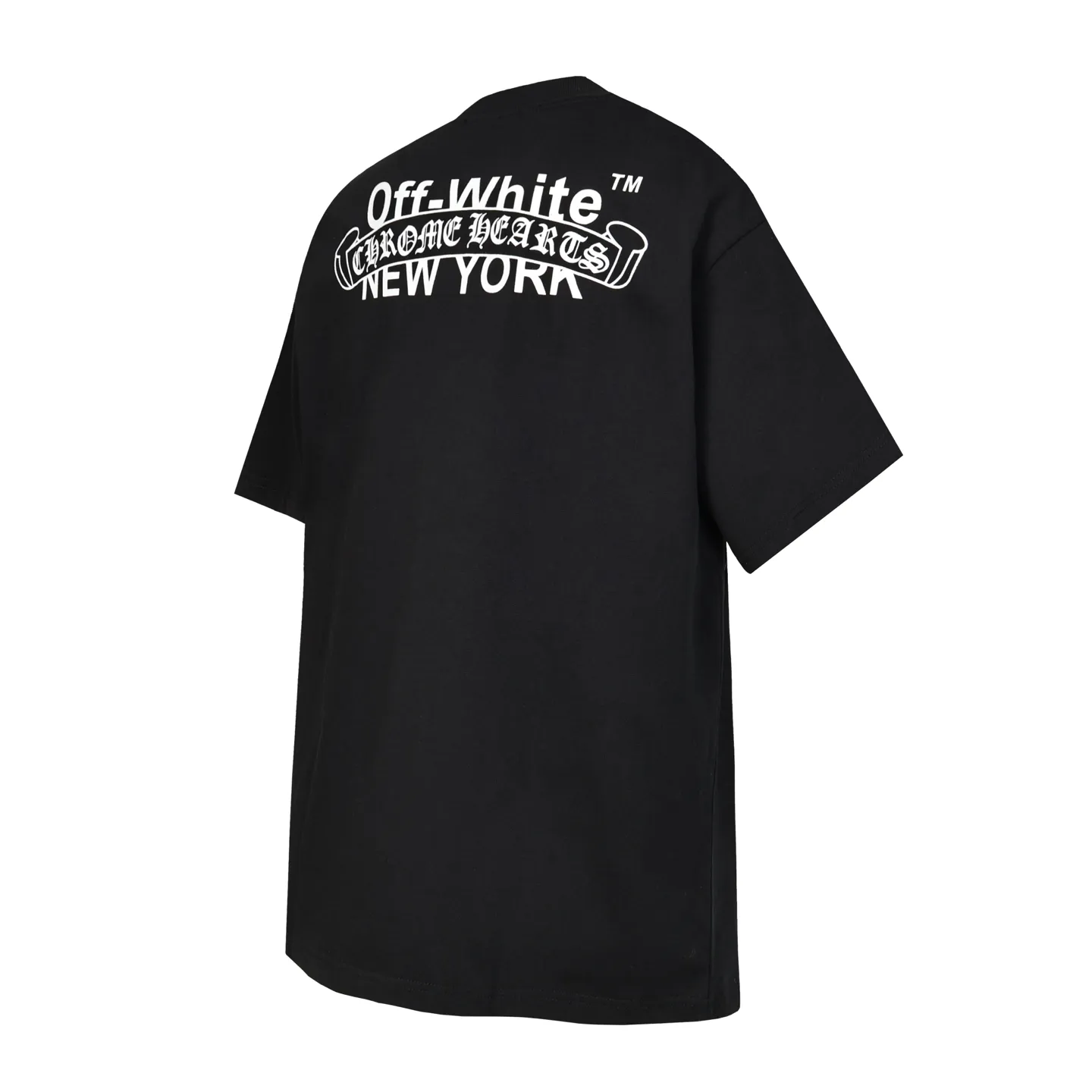 P150 Cross-border model, please do not place an order if you are pursuing quality - Chrome Hearts/Chrome Hearts joint Off white cross-leather short-sleeved T-shirt - High weight, high density, high quality, soft, delicate and skin-friendly wool, soft and silky to the touch, excellent warmth and skin-friendly properties - Custom-woven and custom-dyed, no color difference, no matter the fabric or workmanship details, beat the ordinary version on the market -Colour: black white -Size: S M L XL